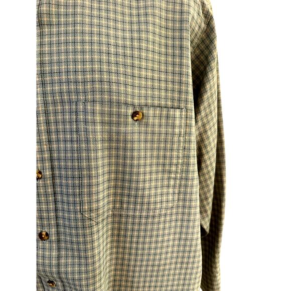 Filson Vintage 100% Virgin Wool Long Sleeve Button Up Plaid Shirt Men's Size L - Picture 3 of 10